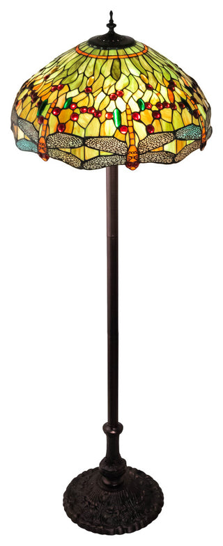 62 High Tiffany Hanginghead Dragonfly Floor Lamp