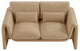 Sloan Camel Velvet Fabric Loveseat