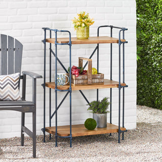 Brooklyn Industrial 3 Shelf Firwood Bookcase