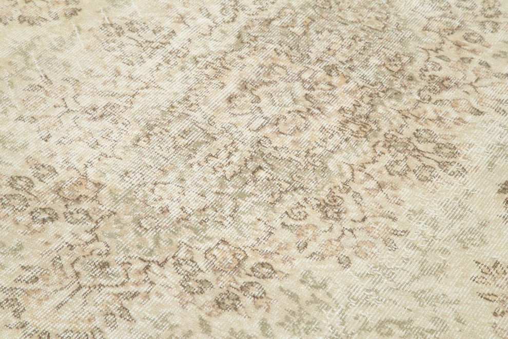 Vintage Turkish Hand-Knotted Rug 7' x 10' 8", 84 in. x 128 in.