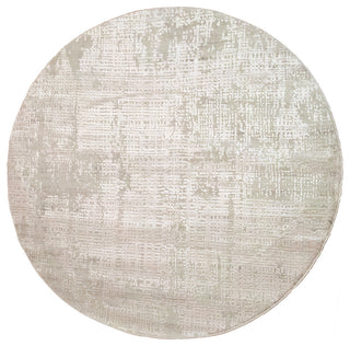 Quartz 27035-110 Area Rug, Beige, 5'3" Round