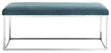 Sea Blue Anticipate Performance Velvet Bench