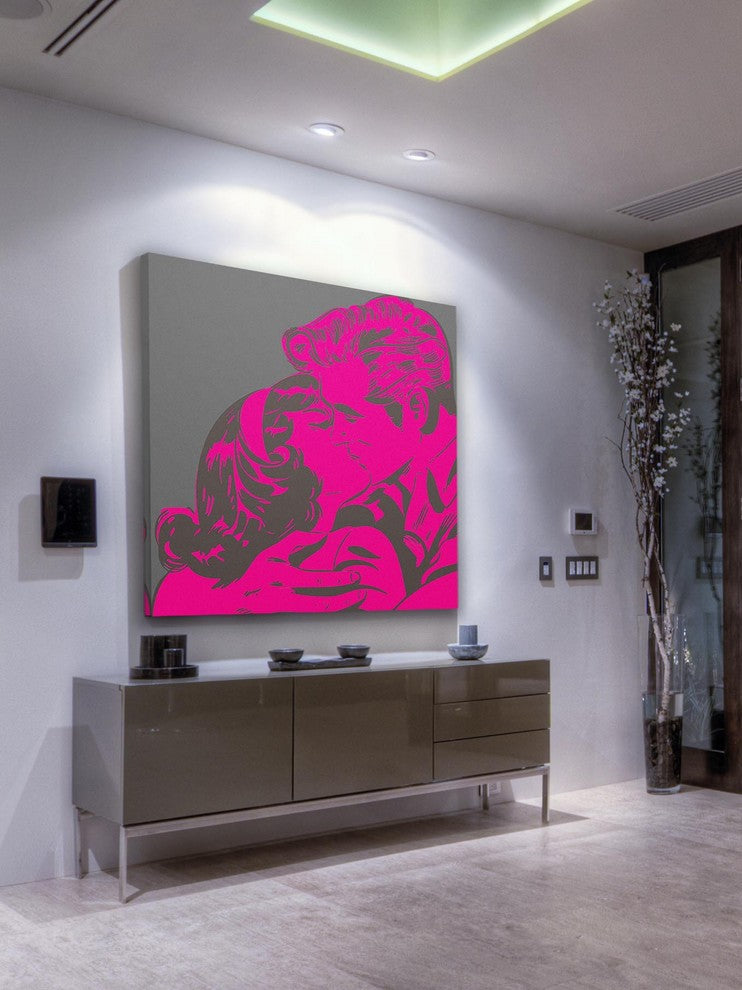 "Kiss" Print on Canvas