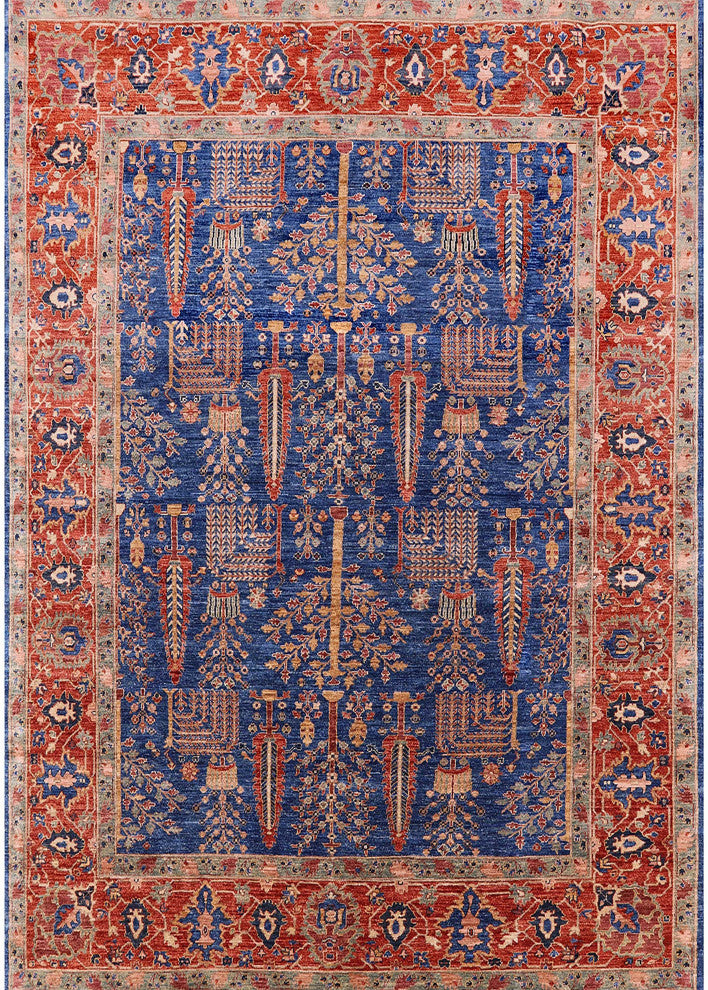 Ahgly Company Indoor Rectangle Mid-Century Modern Area Rugs, 5' x 8'