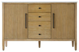 Home Living 54" Double Bathroom Vanity, Linen Oak