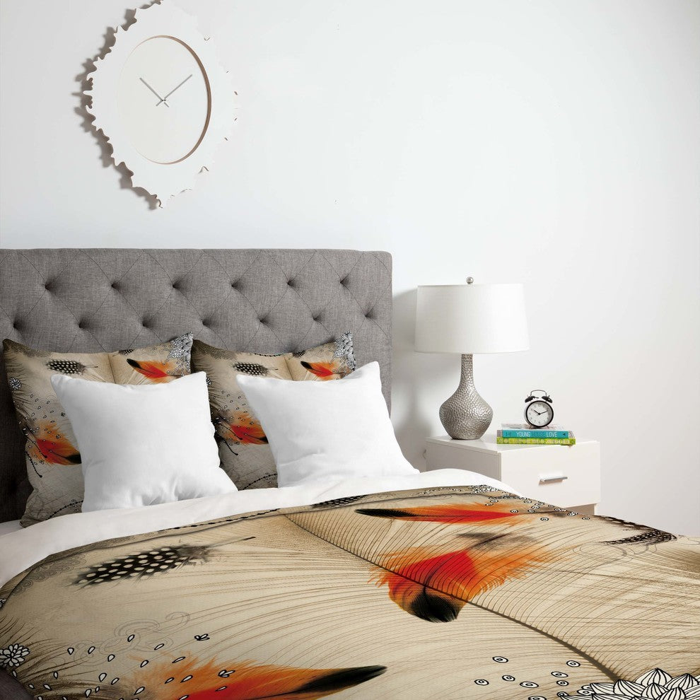 Deny Designs Iveta Abolina Feather Dance Duvet Cover - Lightweight