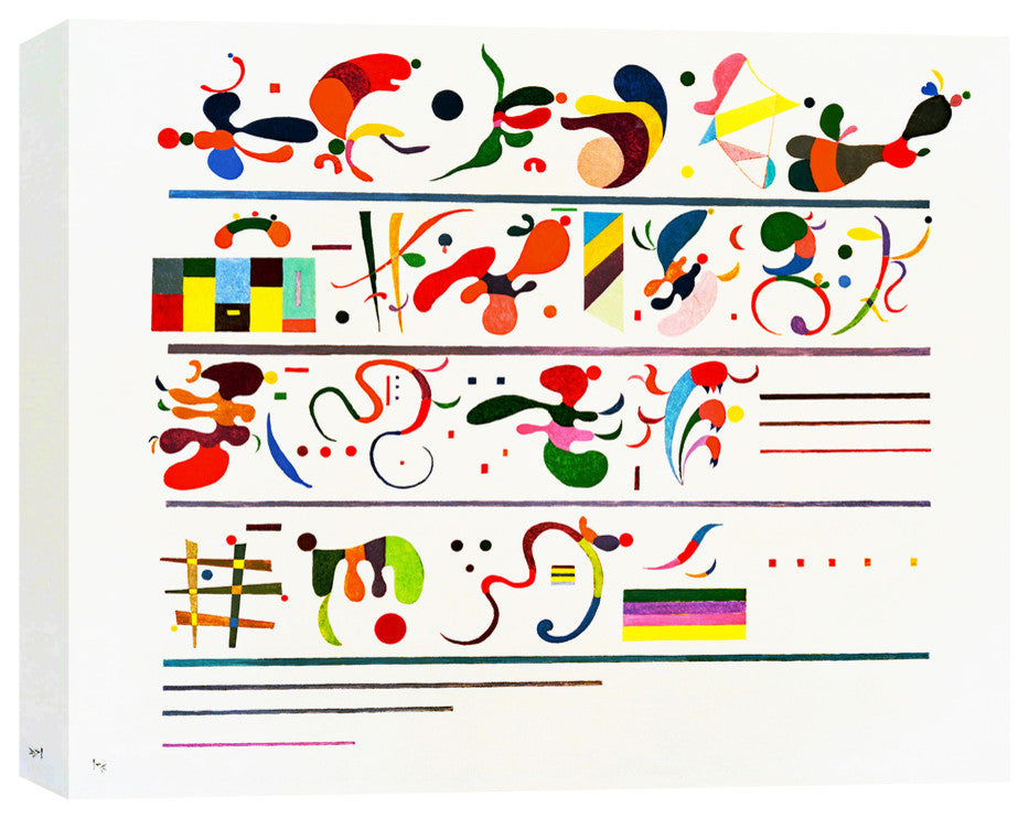 Epic Graffiti "Succession" by Wassily Kandinsky Giclee Canvas Wall Art, 12"x16"