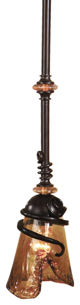 Uttermost Vitalia 1 Light Mini Pendant, Oil Rubbed Bronze Metal