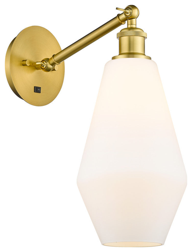 Innovations 317-1W-SG-G651-7-LED 1-Light Sconce, Satin Gold