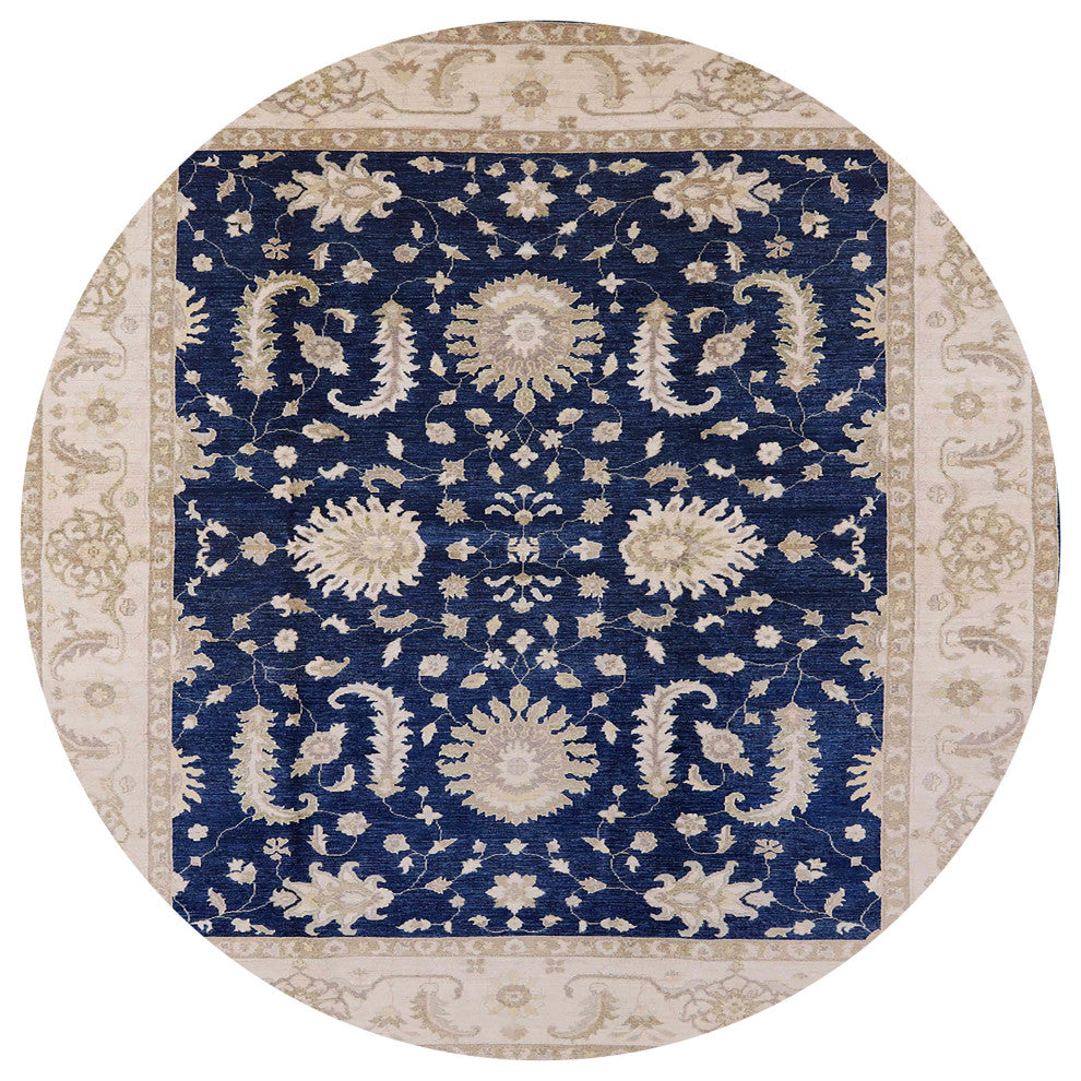 Ahgly Company Indoor Round Mid-Century Modern Area Rugs, 4' Round