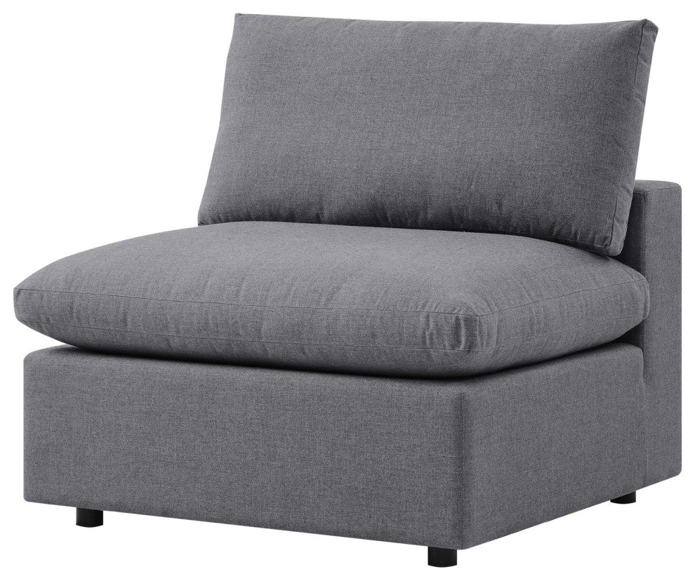 Modular Lounge Deep Sofa, Sunbrella, Gray, Modern, Outdoor Hospitality