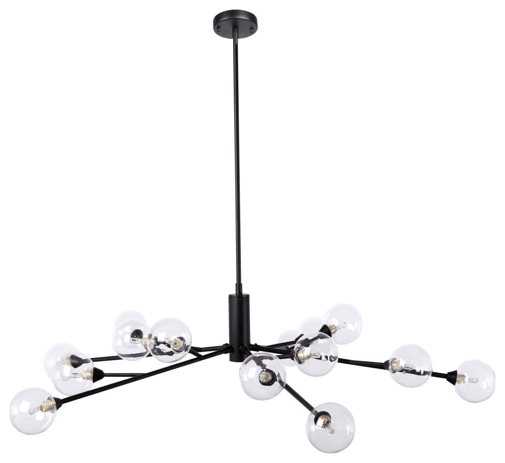 Contemporary Draco Pendant Lamp - Black