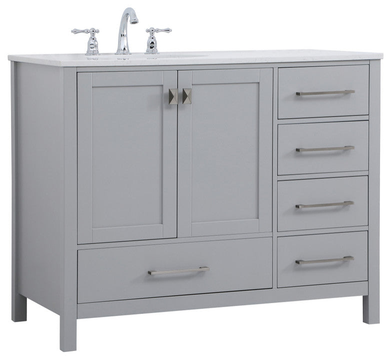 Isabel Grey 42" Single Sink Bathroom Vanity