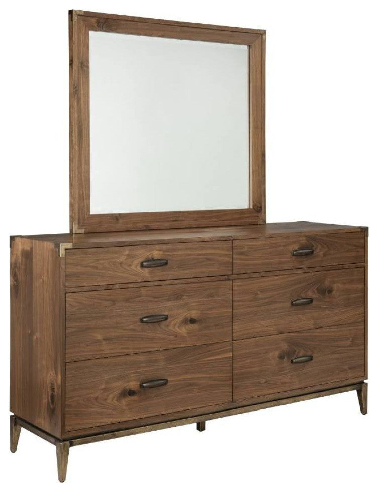 Alistair Mid-Century Walnut Dresser