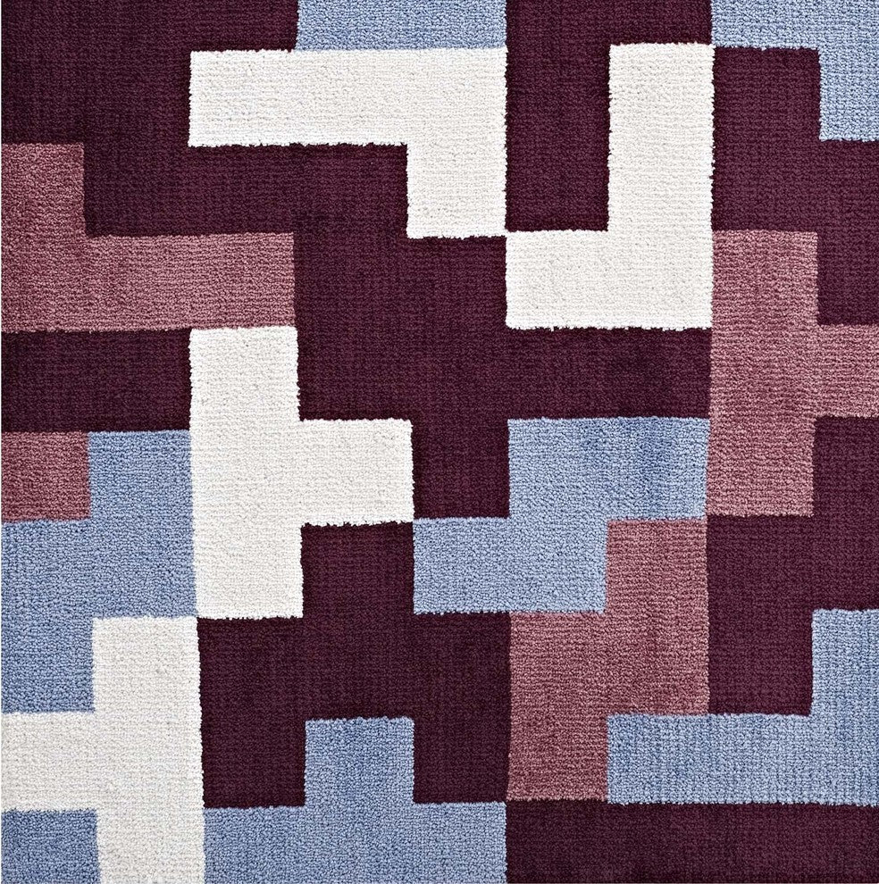 Andela Interlocking Block Mosaic 8x10 Area Rug