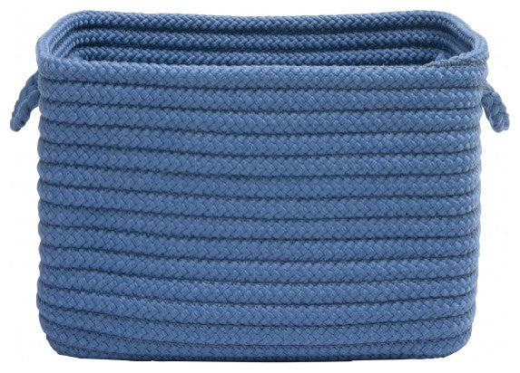 Colonial Mills Basket Modern Farmhouse Home Sapphire Rectangle