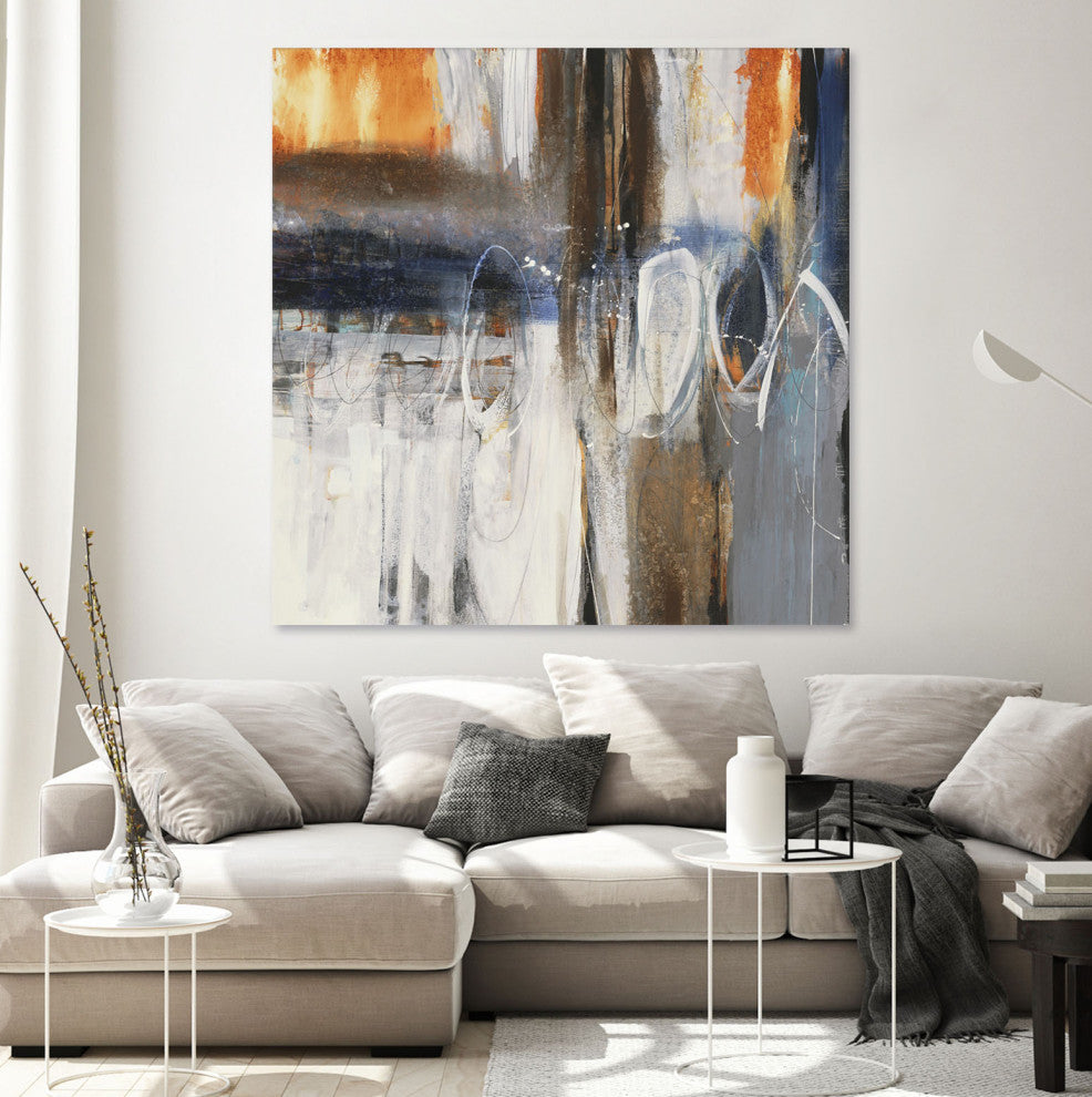 Back to the Future - 54 x 54 by Liz Jardine