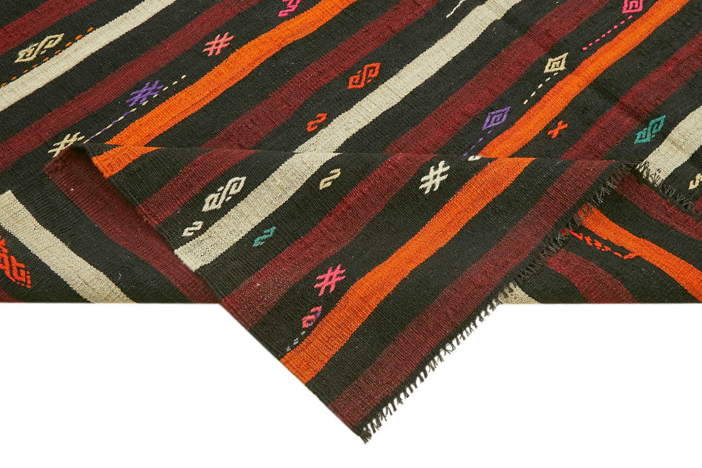 Rug N Carpet - Handmade Turkish 7' 5'' x 9' 6'' Vintage Goat Hair Kilim Rug