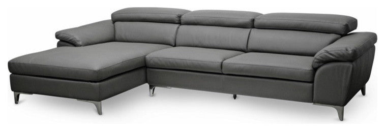Voight Gray Modern Sectional Sofa