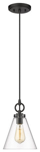 Zlite 3034P8-MB 1-Light Pendant, Clear