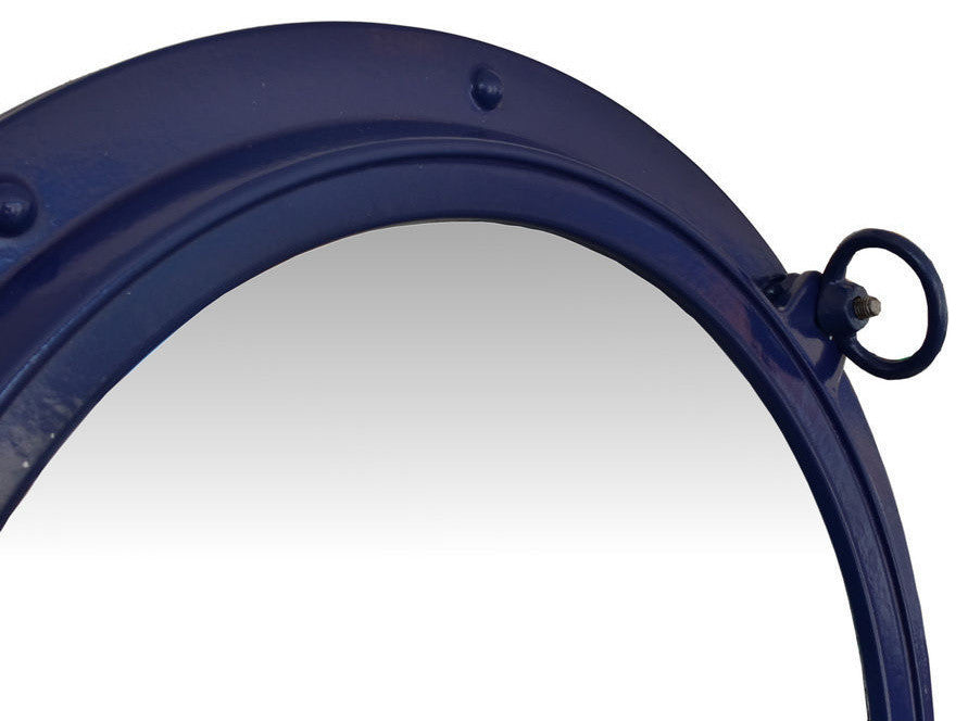 Porthole Mirror, Navy Blue, 24"