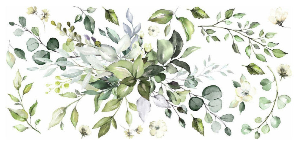 Watercolor Floral Arrangement Peel And Stick Giant Wall Decals