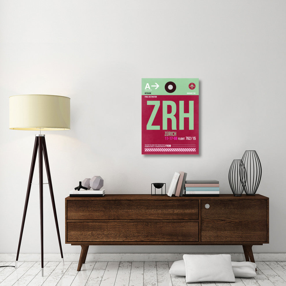 "ZRH Zurich Luggage Tag 2" Fine Art Print