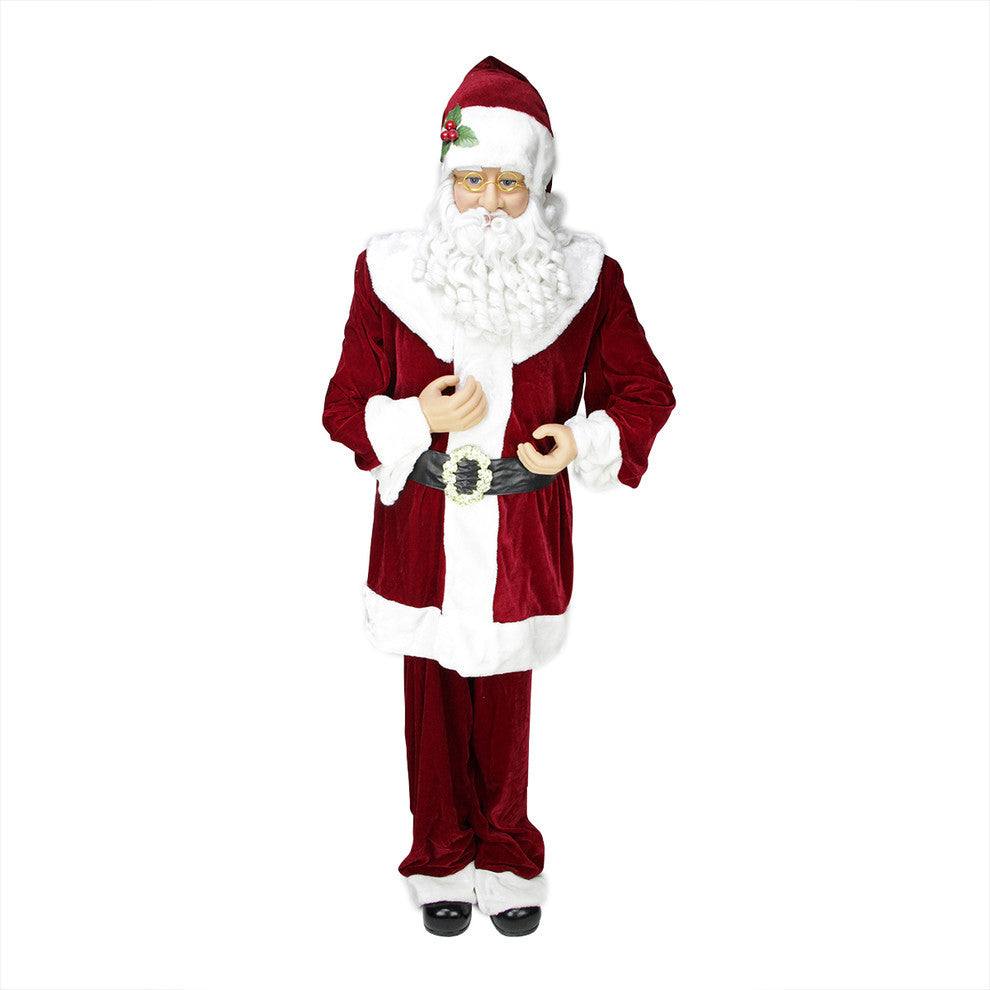 72" Standing and Sitting Santa