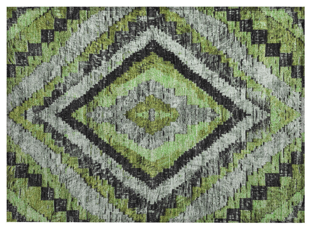 Machine Washable Indoor/Outdoor Chantille ACN1890 Aloe 1'8" x 2'6" Rug