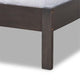 Baxton Studio Anthony Dark Gray Oak Finished Wood King Size Panel Bed