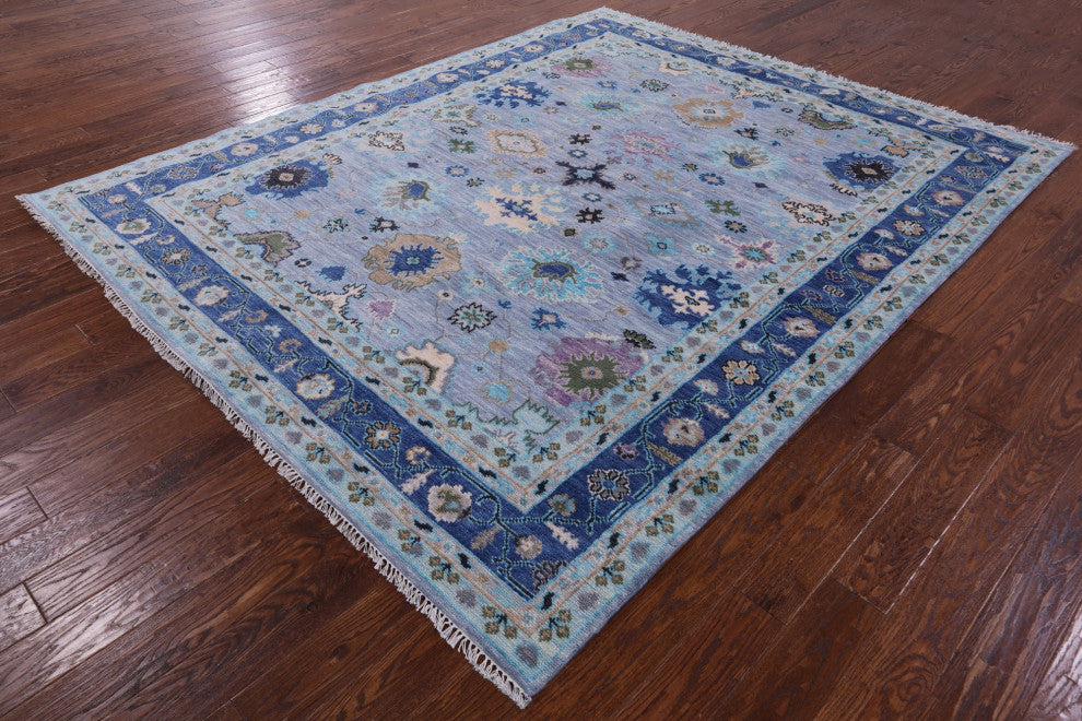 8' 2" X 10' 0" Turkish Oushak Hand-Knotted Wool Rug - Q13608