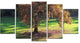 "Lonely Beautiful Autumn Tree" Wall Art, 60"x32", 5-Panels