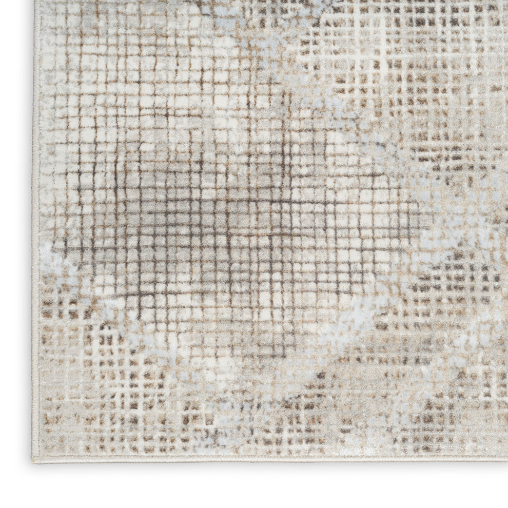 Nourison  Iliana 3'11"x5'11" Gray Modern Indoor Area Rug