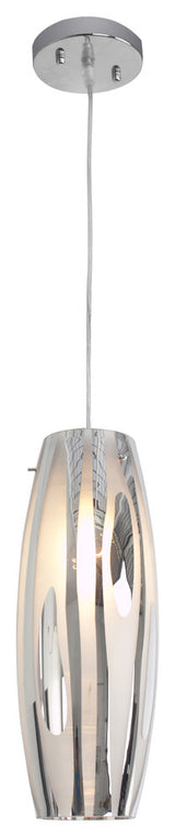 Chroman Empire 1-Light Mini Pendant, Chrome
