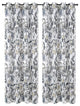Flora Drapery Curtain Panels with Grommets, Gray