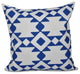 Geometric Decorative Pillow, Dazzling Blue, 16"x16"