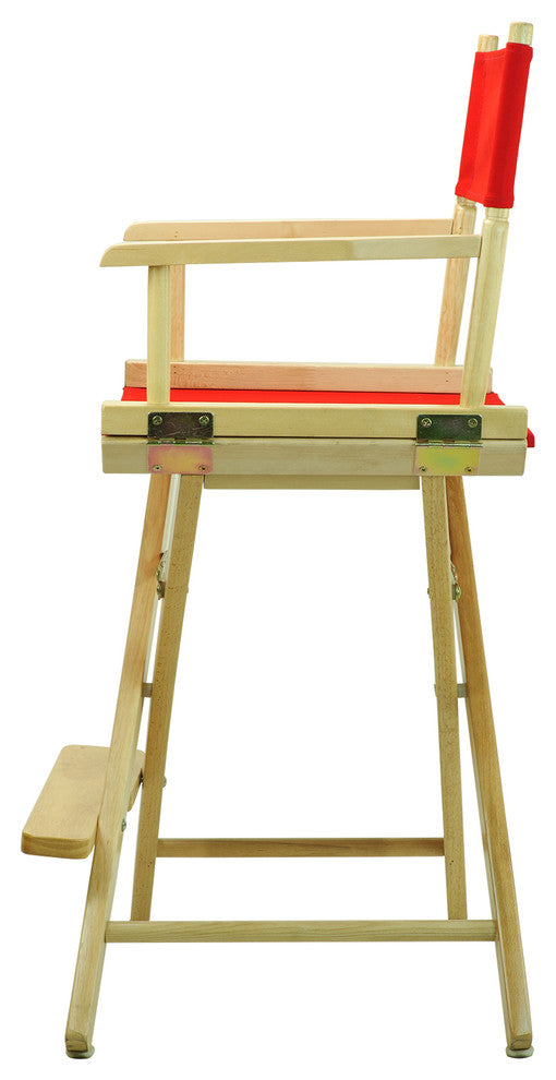 024" Director's Chair Natural Frame-Red Canvas
