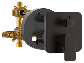 Resort 10-in Rain Showerhead System and Pressure Balanced Mixing Valve 1.8 GPM, Oil-Rubbed Bronze
