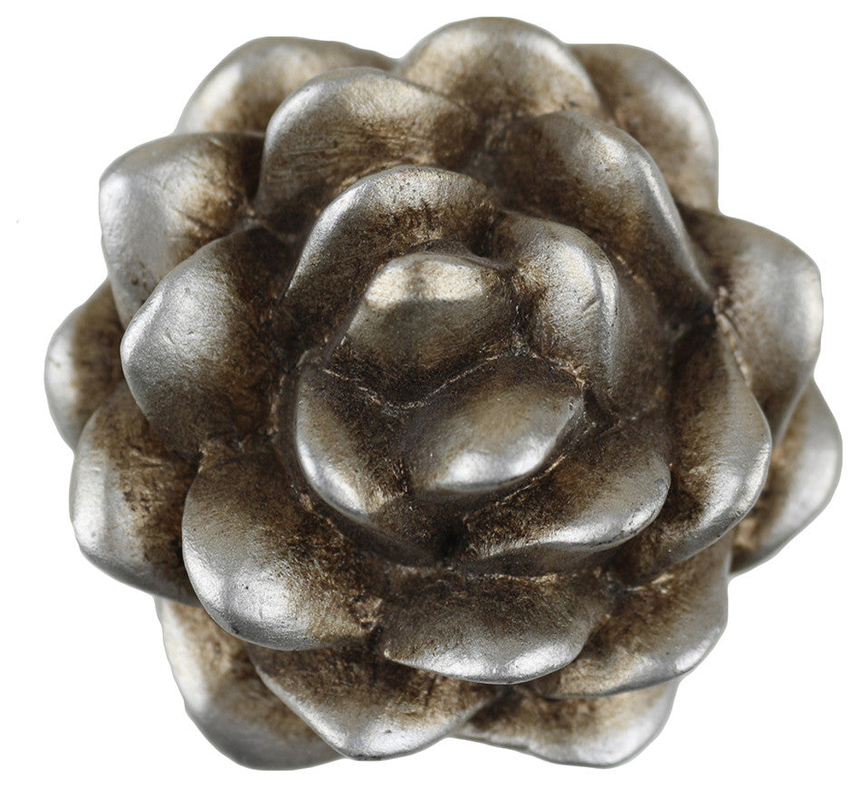 Set of 2 Pinecone Drapery Medallion Holdback, Antique Silver