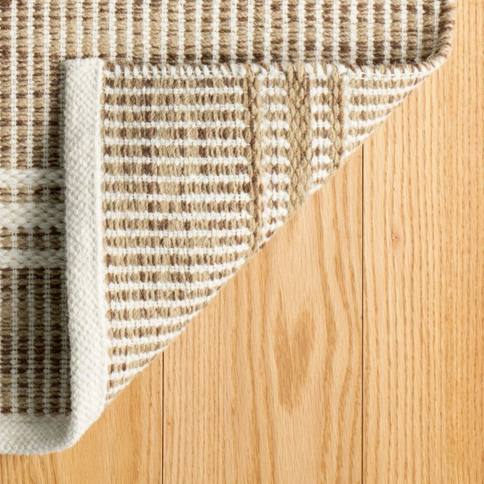 Dash & Albert Malta Natural Handwoven Wool Rug, Ivory, 6' x 9'