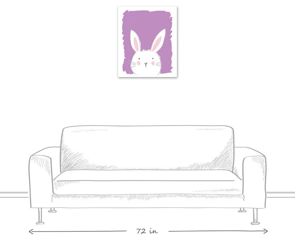 Rabbit Drawing 20x24 Canvas Wall Art