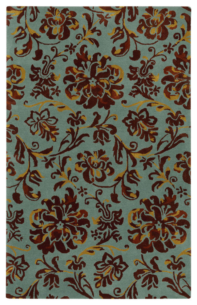 Capel Monaco Seafoam Umber 3877_280 Hand Tufted Rugs - 5' X 8' Rectangle