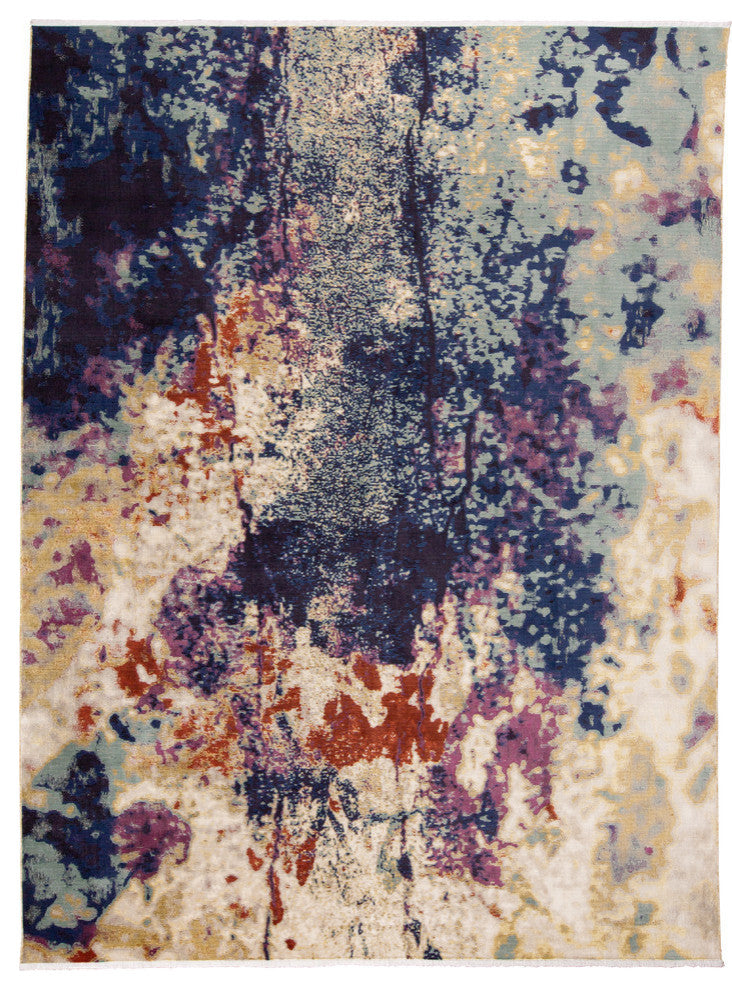 Weave & Wander Tessina Rug, Blue/Multi, 9'6"x12'7"