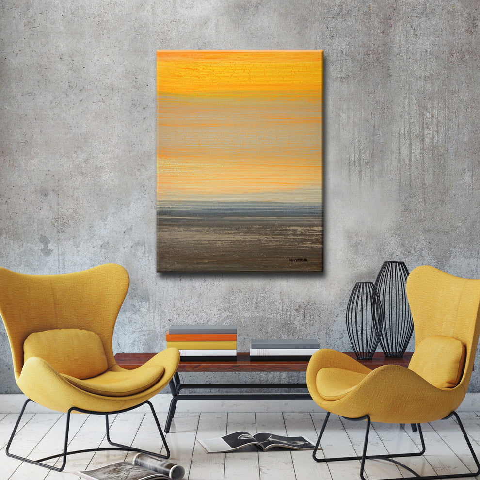 Ready2HangArt Abstract Canvas Art ''Destiny'' by Norman Wyatt, 40"x30"