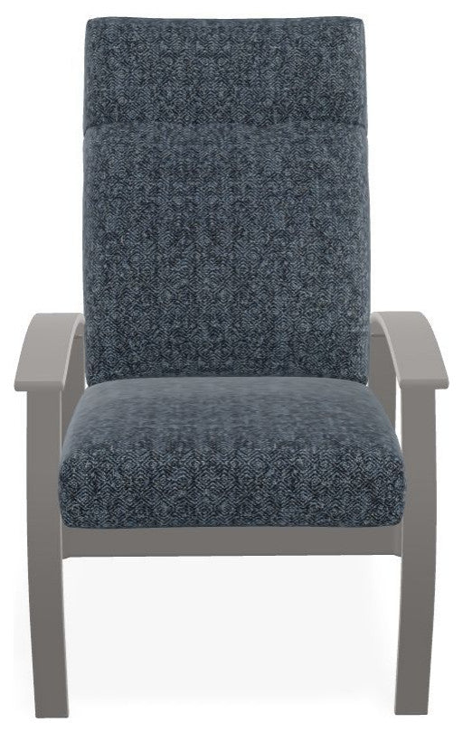 Belle Isle Cushion Outdoor Armchair, Restore Indigo/Warm Gray