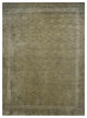 HAND KNOTTED LOOM WOOL ECO-FRIENDLY AREA RUGS - Rectangle, Green, Contemporary