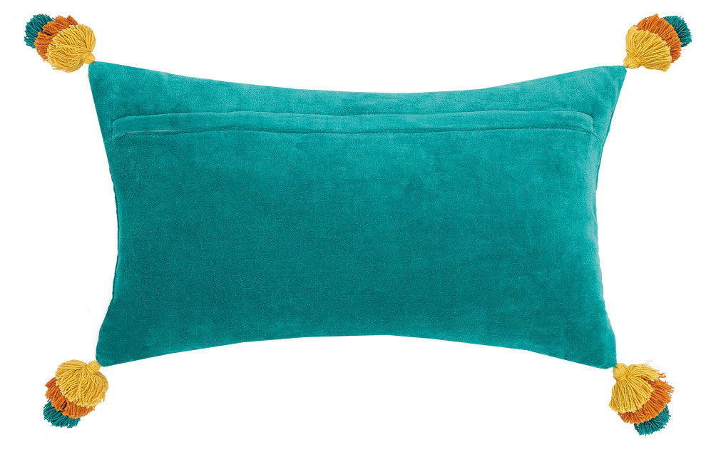 Hello Embroidered Pillow