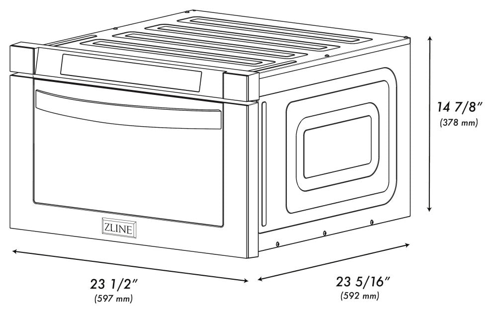 24" Built-in Microwave Drawer in Fingerprint Resistant  Stainless Steel