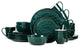 Stone Lain Ivy Porcelain 24 Piece Dinnerware Set, Green