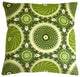 Bohemian Medallion Throw Pillow, Green, 20"x20"